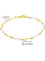 GEMMAX Jewelry Zlatý prořezávaný náramek délka 19 cm GLBCN-19-68711