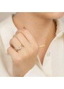 Lillian Vassago Zlatý prsten se zirkony LLV75-GR006