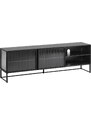 Černý kovový TV stolek Kave Home Trixie 180 x 41 cm