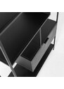 Černý kovový regál Kave Home Shantay 168 x 80 cm