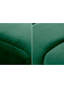 Moebel Living Smaragdově zelená sametová lavice Bulet 108 cm