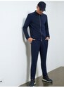 Tmavě modré kalhoty Selected Homme-Tapered - Pánské