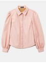 Růžová koženková košile TALLY WEiJL - Dámské