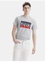 Levi's Šedé pánské tričko s potiskem Levi's - Pánské