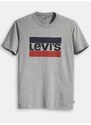 Levi's Šedé pánské tričko s potiskem Levi's - Pánské