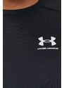 Tréninkové tričko s dlouhým rukávem Under Armour černá barva, 1361524