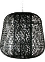 Hoorns Černé pletené bambusové závěsné světlo Bamboo 100 cm