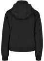 URBAN CLASSICS Ladies Oversized Shiny Crinkle Nylon Jacket - black