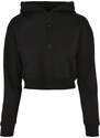 URBAN CLASSICS Ladies Short Terry Hoody - black