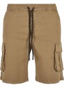 URBAN CLASSICS Drawstring Cargo Shorts - darksand