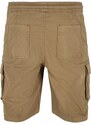 URBAN CLASSICS Drawstring Cargo Shorts - darksand