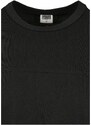 URBAN CLASSICS Organic Cotton Short Curved Oversized LS - black