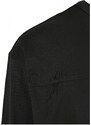 URBAN CLASSICS Organic Cotton Short Curved Oversized LS - black