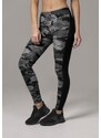 URBAN CLASSICS Ladies Camo Stripe Leggings - darkcamo/blk