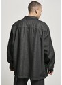 Košile Urban Classics Oversized Denim Shirt - black stone washed