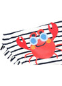 Boboli Dívčí plavky kalhotky Veselý Krab s taštičkou