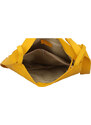 Dámská kožená kabelka přes rameno žlutá - ItalY Armáni žlutá