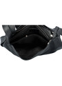 Dámská kožená kabelka přes rameno černá - ItalY Armáni černá