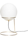 Bílo zlatá kovová stolní lampa Hübsch Balance 53 cm