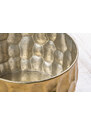 Moebel Living Zlatý kovový konferenční stolek Joakim 68 cm