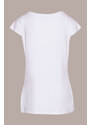 Bílé tričko s nápisem Sandro Ferrone