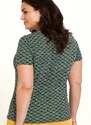 Zelené vzorované tričko Tranquillo - Dámské