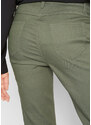 bonprix 3/4 strečové kalhoty Zelená