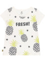 Boboli Dívčí tričko Ananas ORGANIC bílé