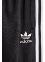 Dětské kalhoty adidas Originals GN8453 černá barva, s aplikací