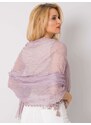 Fashionhunters Světle fialový dámský šátek s třásněmi