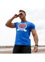 Pánské fitness tričko Iron Aesthetics Triumph, modré