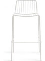 Pedrali Bílá kovová barová židle Nolita 3658 75 cm