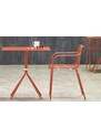 Pedrali Terakotově červená kovová židle Nolita 3655 s područkami