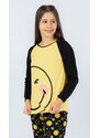 Vienetta Kids Dětské pyžamo dlouhé Úsměv - žlutá
