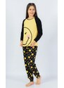 Vienetta Kids Dětské pyžamo dlouhé Úsměv - žlutá