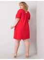 BASIC Červené šaty s kapsami Bellamy -red Červená
