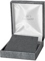 JKBOX Luxusní koženková černá krabička na malou sadu šperků IK033