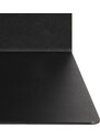 Scandi Černá kovová nástěnná police Zoha 35 cm