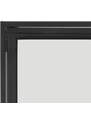 Scandi Černá kovová vitrína Darila 185,6 x 77 cm