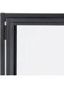 Scandi Černá kovová vitrína Darila II 150 x 77 cm