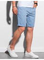 Ombre Clothing Pánské šortky CHINO - světle modré V15 OM-SRDS-0103