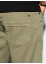 Ombre Clothing Pánské šortky CHINO - khaki V14 OM-SRDS-0103