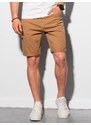 Ombre Clothing Pánské šortky CHINO - velbloudí V17 OM-SRDS-0103