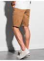 Ombre Clothing Pánské šortky CHINO - velbloudí V17 OM-SRDS-0103