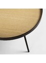 Dřevěný kulatý konferenční stolek Kave Home Nenet 60 cm