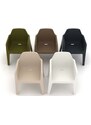 Pedrali Lahvově zelená plastová jídelní židle Plus 630