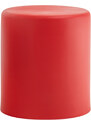 Pedrali Červený kulatý plastový taburet Wow 480 O 40 cm
