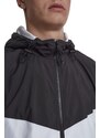 Urban Classics 2-Tone Tech Windrunner blk/wht