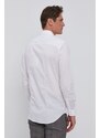 Košile Guess SUNSET pánská, bílá barva, slim, s klasickým límcem, M1YH20 W7ZK1