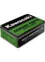 NOSTALGIC-ART Retro Dóza plechová plochá Kawasaki Genuine Parts 2,5 l